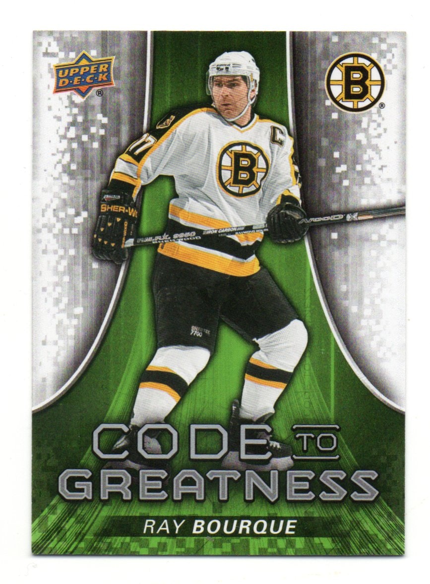 2015-16 Upper Deck Code to Greatness #CTG22 Ray Bourque (30-X340-BRUINS)