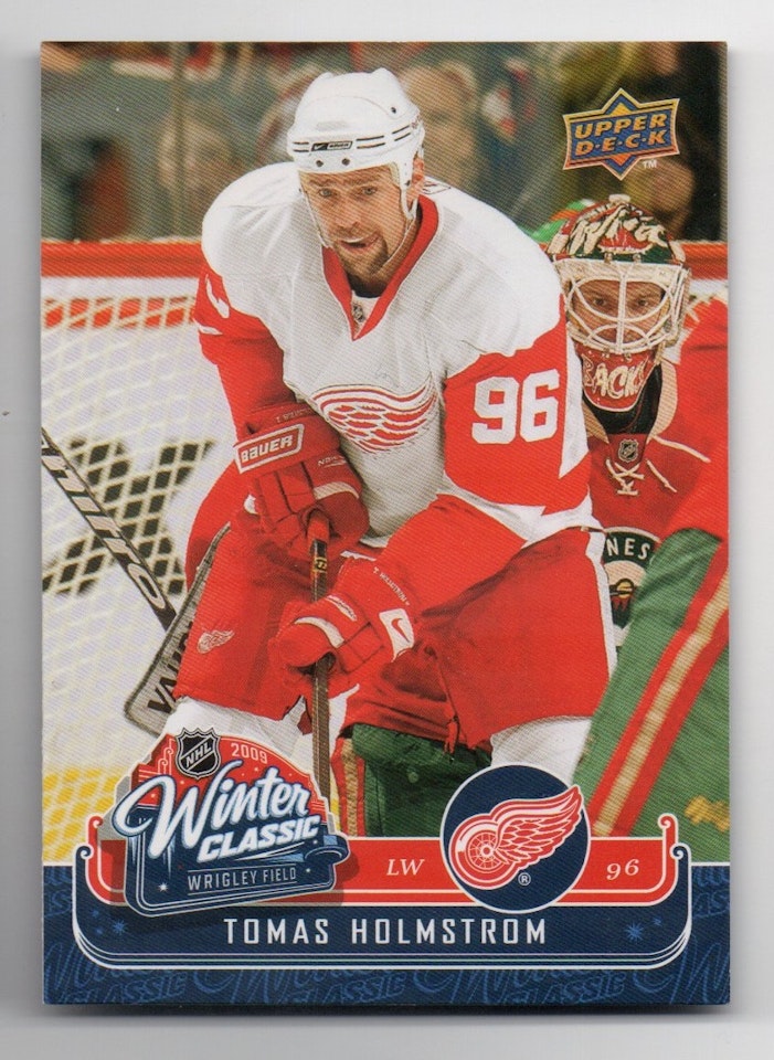 2008-09 Upper Deck MVP Winter Classic #WC5 Tomas Holmstrom (12-X361-RED WINGS) (2)