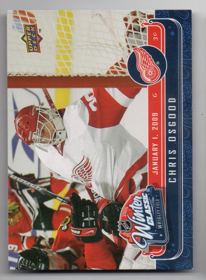 2008-09 Upper Deck MVP Winter Classic #WC8 Chris Osgood (10-X361-RED WINGS)