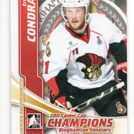 2011-12 ITG Heroes and Prospects Calder Cup Champions #CC07 Erik Condra (15-X362-SENATORS)