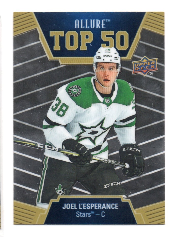 2019-20 Upper Deck Allure Top 50 #T5030 Joel L'Esperance (10-X362-NHLSTARS)