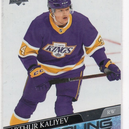 2020-21 Upper Deck #701 Arthur Kaliyev YG RC (80-X357-NHLKINGS)