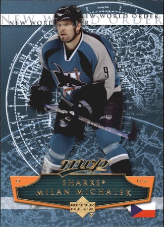 2007-08 Upper Deck MVP New World Order #NW3 Milan Michalek (10-X363-SHARKS)