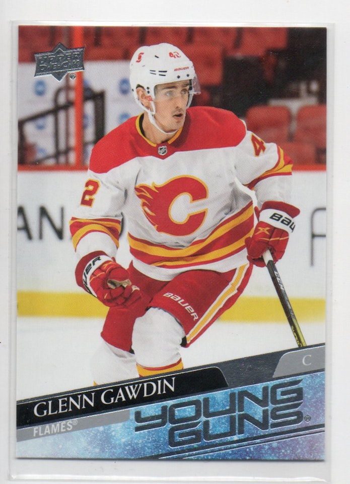 2020-21 Upper Deck #726 Glenn Gawdin YG RC (25-X356-FLAMES)