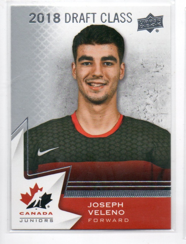 2020-21 Upper Deck Team Canada Juniors #95 Joseph Veleno D (10-X362-CANADA)