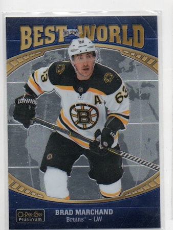 2019-20 O-Pee-Chee Platinum Best in the World #BW8 Brad Marchand (12-X363-BRUINS)