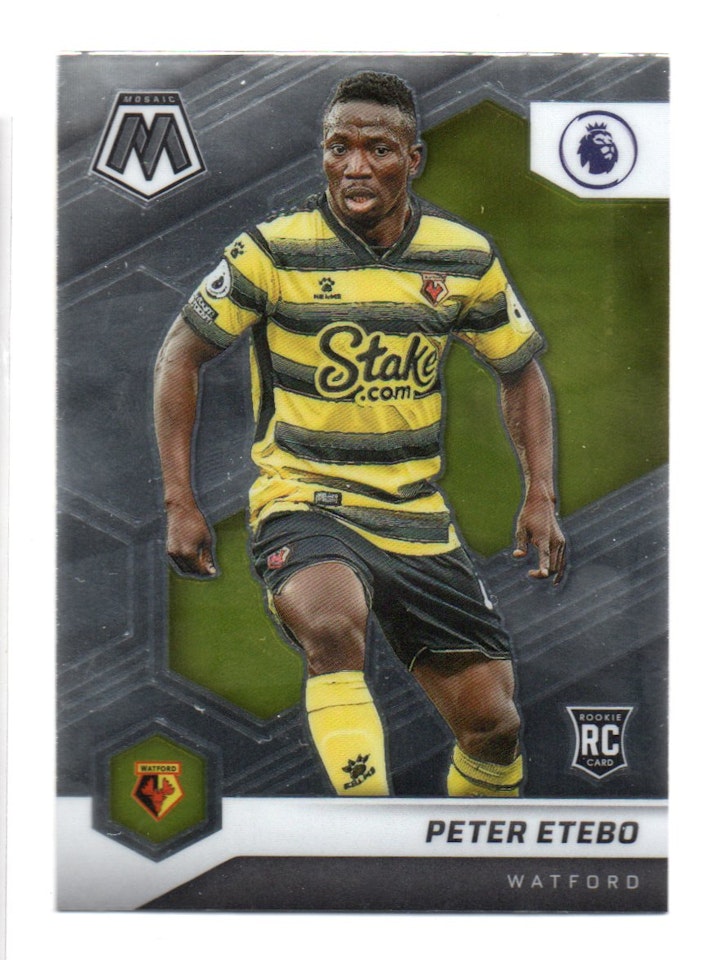 2021-22 Panini Mosaic English Premier League #49 Peter Etebo RC (10-X345-SOCCERWATFORD)