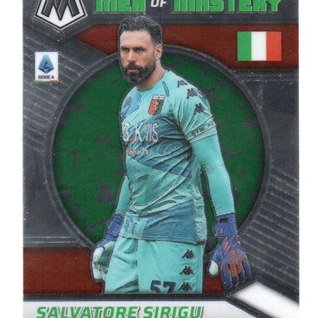 2021-22 Panini Mosaic Serie A International Men of Mastery #17 Salvatore Sirigu (15-X343-SOCCERGENOA)