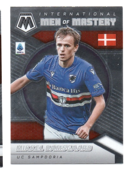 2021-22 Panini Mosaic Serie A International Men of Mastery #31 Mikkel Damsgaard (15-X345-SOCCERSAMPDORIA)