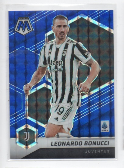 2021-22 Panini Mosaic Serie A Mosaic Blue #171 Leonardo Bonucci (100-X357-SOCCERJUVENTUS)