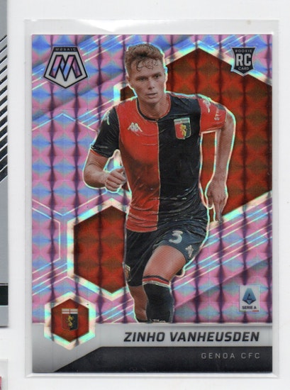 2021-22 Panini Mosaic Serie A Mosaic Purple #100 Zinho Vanheusden (100-X346-SOCCERGENOA)