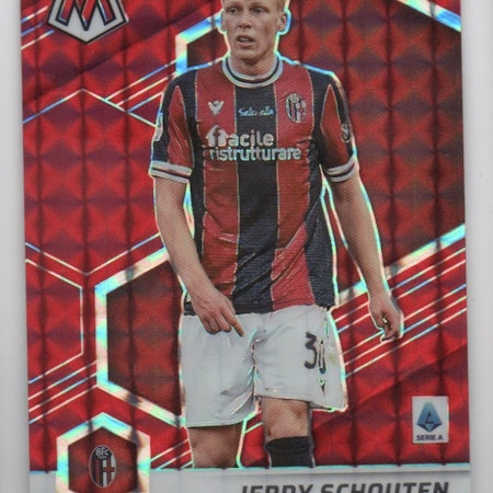 2021-22 Panini Mosaic Serie A Mosaic Red #163 Jerdy Schouten (20-X362-SOCCERBOLOGNA)