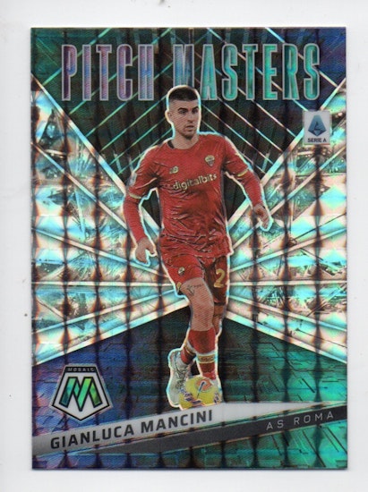 2021-22 Panini Mosaic Serie A Pitch Masters Mosaic #4 Gianluca Mancini (25-X350-ASROMA)