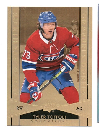 2021-22 Upper Deck Tim Hortons Gold Etchings #G7 Tyler Toffoli (10-X329-CANADIENS)