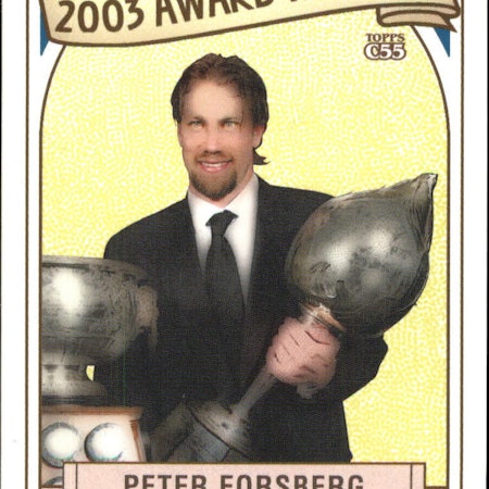 2003-04 Topps C55 Award Winners #6 Peter Forsberg (15-X368-AVALANCHE)