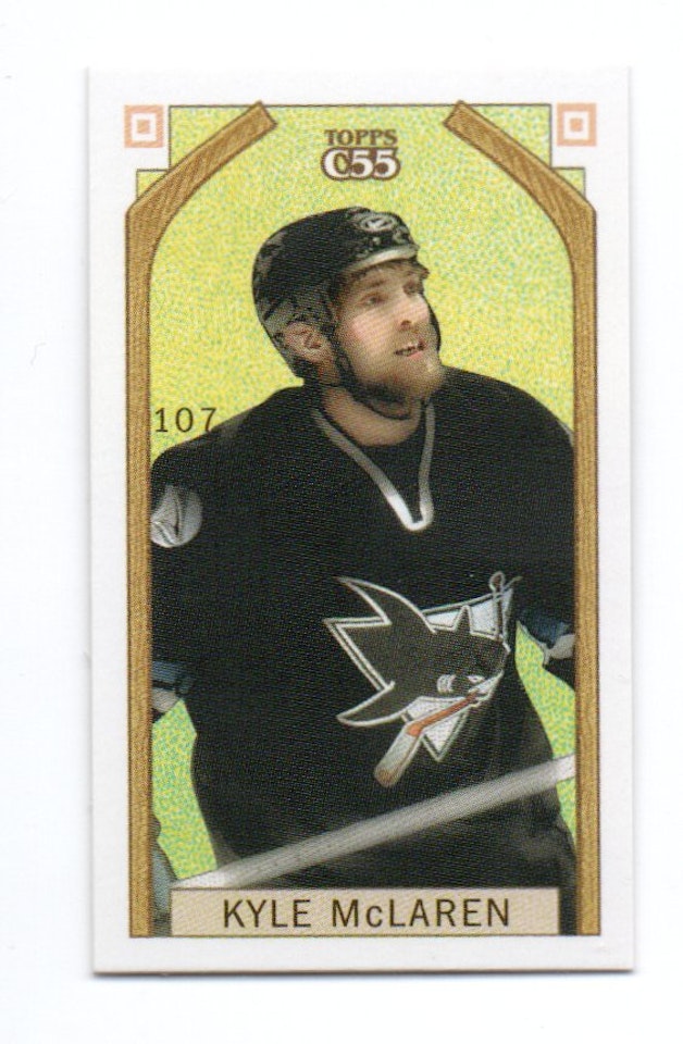 2003-04 Topps C55 Minis Stanley Cup Back #107 Kyle McLaren (10-X368-SHARKS)