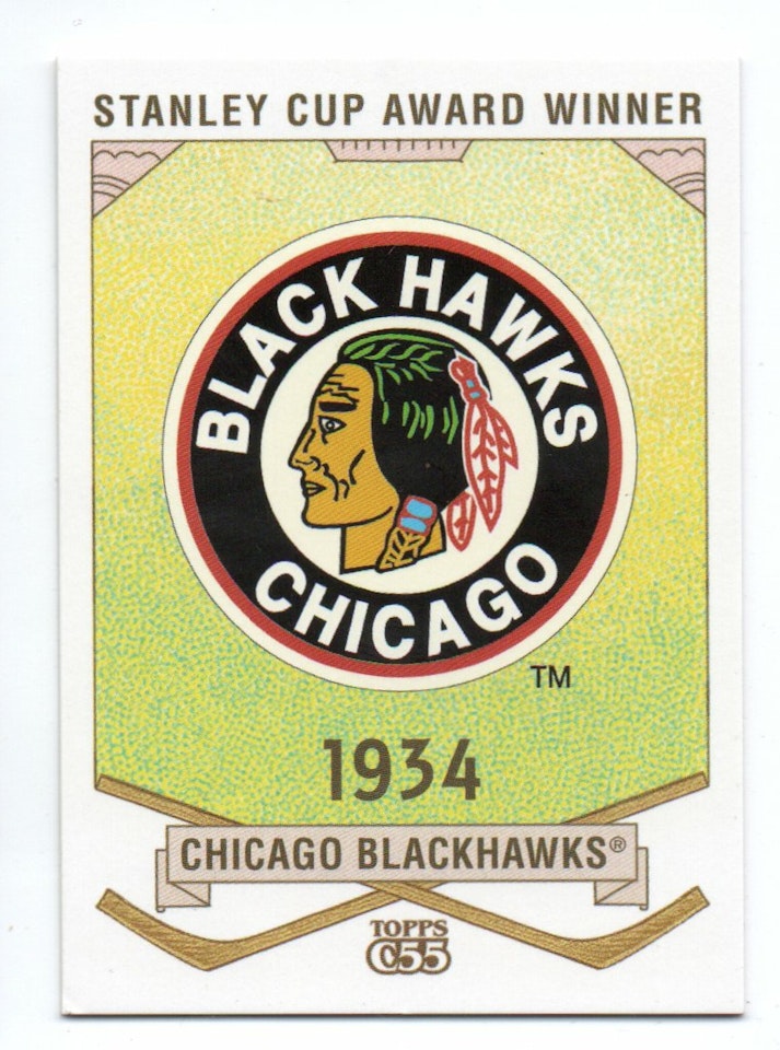 2003-04 Topps C55 Stanley Cup Winners #8 Chicago Blackhawks (10-X368-BLACKHAWKS)