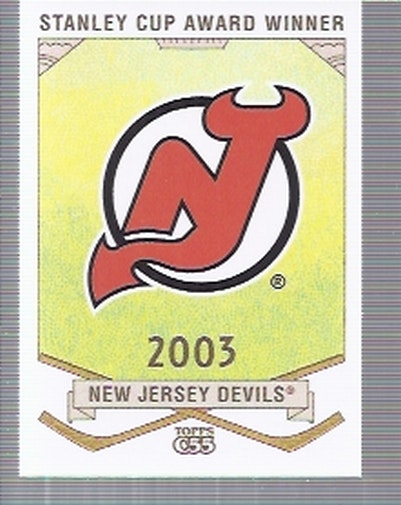2003-04 Topps C55 Stanley Cup Winners #77 New Jersey Devils (10-X367-DEVILS)