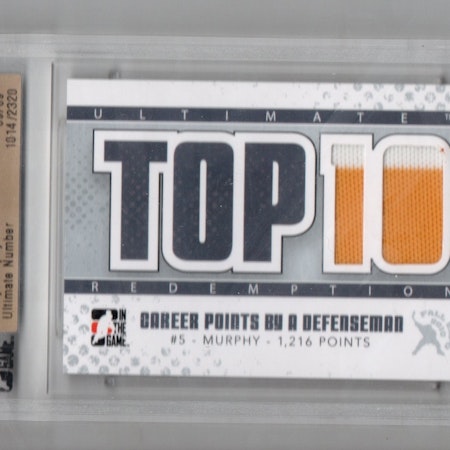 2009-10 ITG Ultimate Memorabilia Fall Expo Top Ten Career Points By A Defenseman Silver #5 Larry Murphy (200-SLABBED2-PENGUINS)