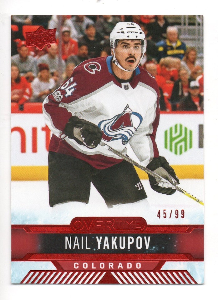 2017-18 Upper Deck Overtime Red #158 Nail Yakupov (20-X365-AVALANCHE)