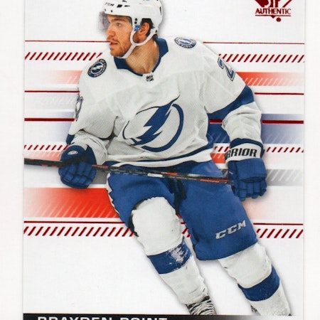2019-20 SP Authentic Limited Red #21 Brayden Point (10-X364-LIGHTNING)