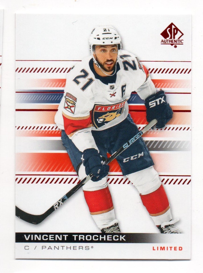 2019-20 SP Authentic Limited Red #61 Vincent Trocheck (10-X364-NHLPANTHERS)