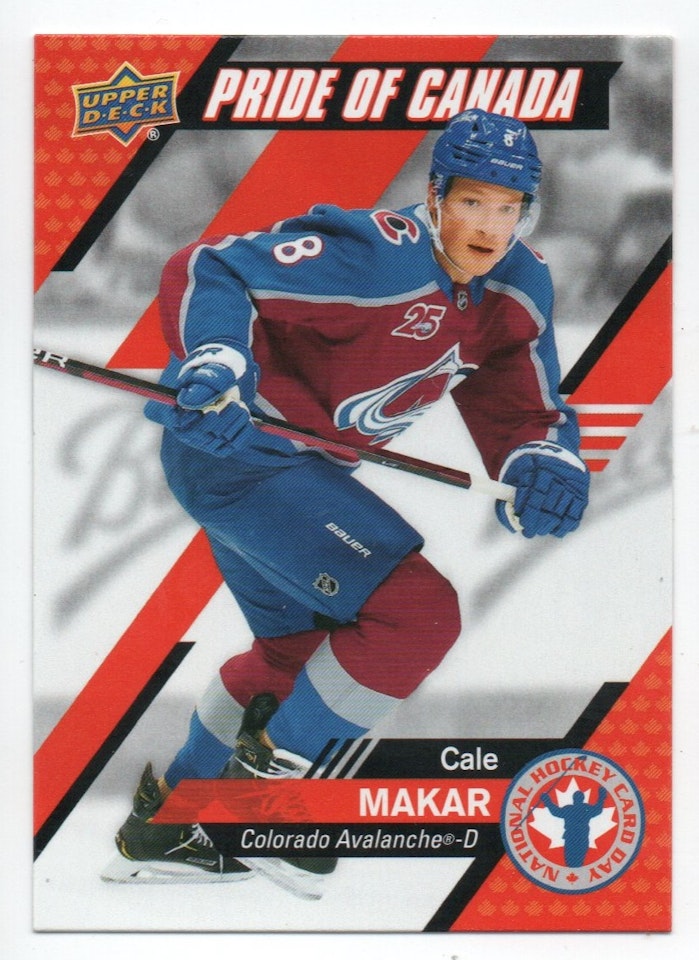 2020-21 Upper Deck National Hockey Card Day Canada #CAN10 Cale Makar (12-X365-AVALANCHE)