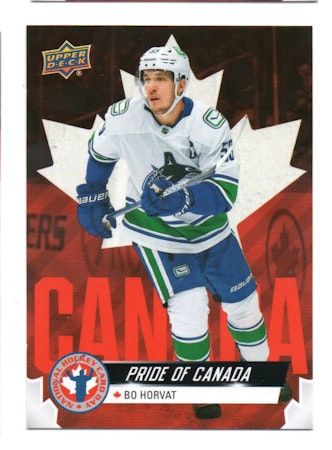 2021-22 Upper Deck National Hockey Card Day Canada #CAN8 Bo Horvat (10-X366-CANUCKS)