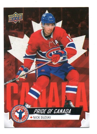 2021-22 Upper Deck National Hockey Card Day Canada #CAN9 Nick Suzuki (12-X365-CANADIENS)