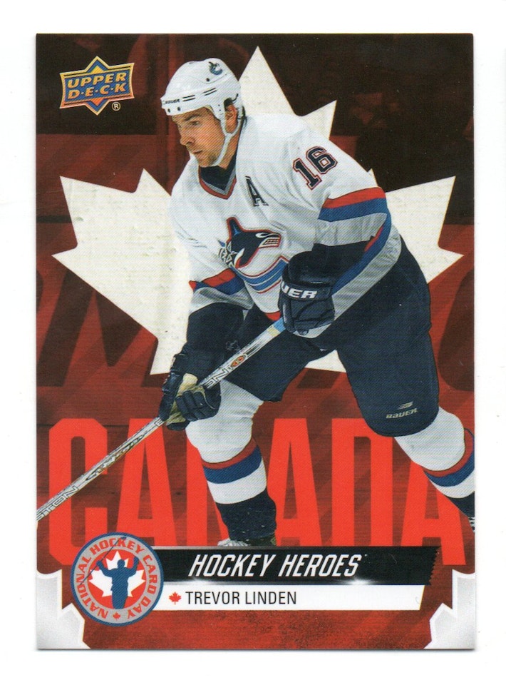 2021-22 Upper Deck National Hockey Card Day Canada #CAN13 Trevor Linden (10-X365-CANUCKS)