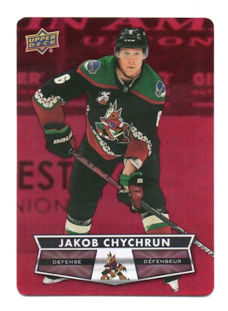 2021-22 Upper Deck Tim Hortons Red Die Cuts #DC49 Jakob Chychrun (10-X365-COYOTES)