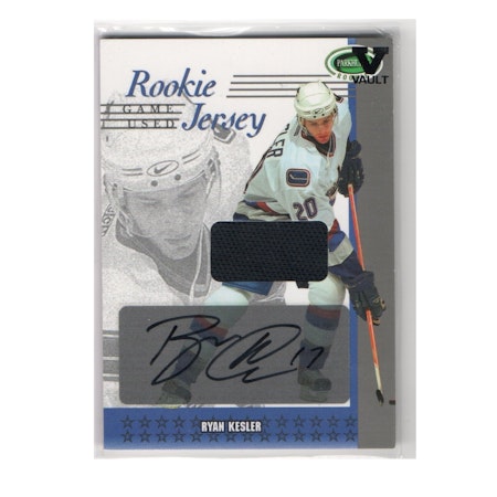 2003-04 Parkhurst Rookie Rookie Jerseys Autographs Gold #RJ47 Ryan Kesler (250-X81-CANUCKS)