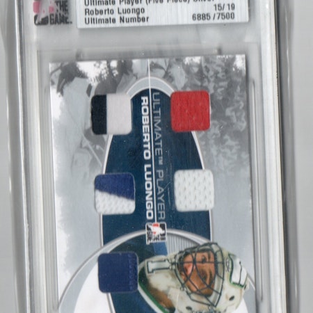 2008-09 ITG Ultimate Memorabilia Ultimate Players Five Swatch #3 Roberto Luongo (300-SLABBED2-CANUCKS)