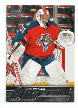 2015-16 Upper Deck #494 Sam Brittain YG RC (20-7x6-NHLPANTHERS)
