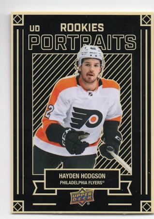 2022-23 Upper Deck UD Portraits #P62 Hayden Hodgson (12-7x9-FLYERS)