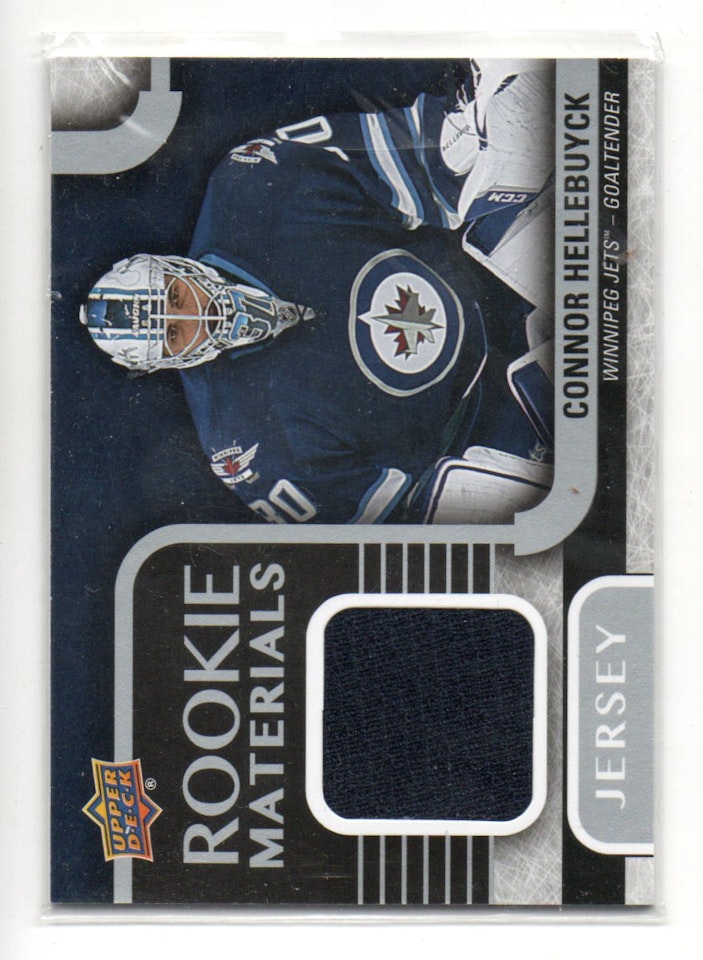 2015-16 Upper Deck Rookie Materials #RMCH Connor Hellebuyck D (50-40x4-NHLJETS)