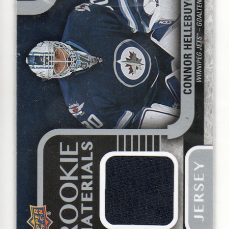 2015-16 Upper Deck Rookie Materials #RMCH Connor Hellebuyck D (50-40x4-NHLJETS)