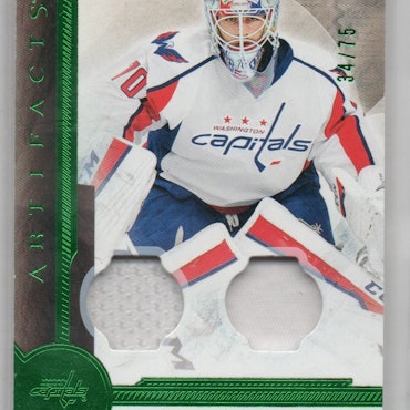 2016-17 Artifacts Materials Emerald #96 Braden Holtby (100-X368-CAPITALS)