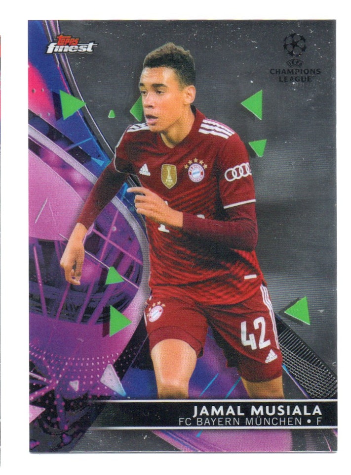 2021-22 Finest UEFA Champions League #89 Jamal Musiala (5-43x7-SOCCERBAYERNMUNCHEN)