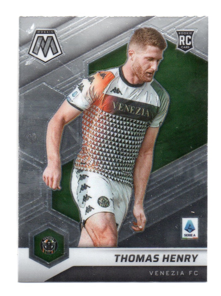 2021-22 Panini Mosaic Serie A #114 Thomas Henry RC (10-40x6-SOCCERVENEZIA)