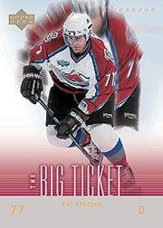 2000-01 UD Reserve The Big Ticket #BT3 Ray Bourque (15-58x5-AVALANCHE)