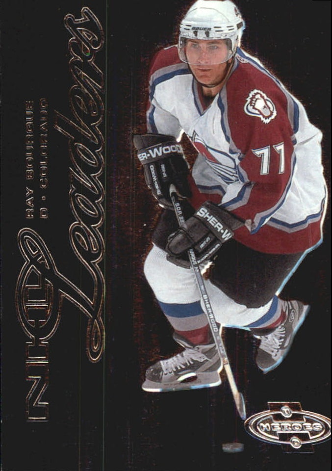 2000-01 Upper Deck Heroes NHL Leaders #L2 Ray Bourque (15-59x4-AVALANCHE)