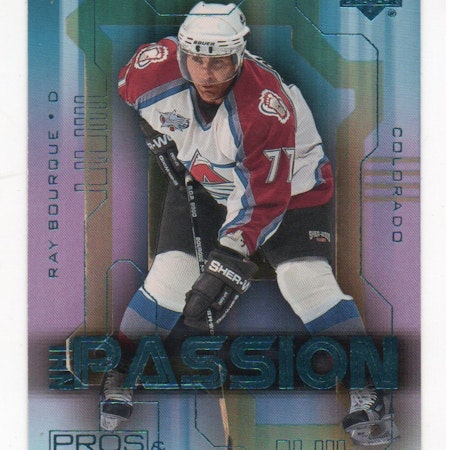 2000-01 Upper Deck Pros and Prospects NHL Passion #NP1 Ray Bourque (15-61x6-AVALANCHE)