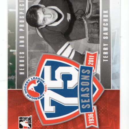 2010-11 ITG Heroes and Prospects AHL 75th Anniversary #AHLA32 Terry Sawchuk (30-67x7-RED WINGS)