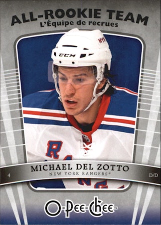 2010-11 O-Pee-Chee All Rookie Team #AR3 Michael Del Zotto (10-76x8-RANGERS)