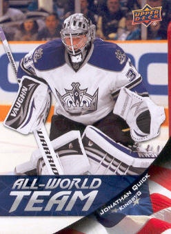 2011-12 Upper Deck All World Team #AW16 Jonathan Quick (20-78x9-NHLKINGS)