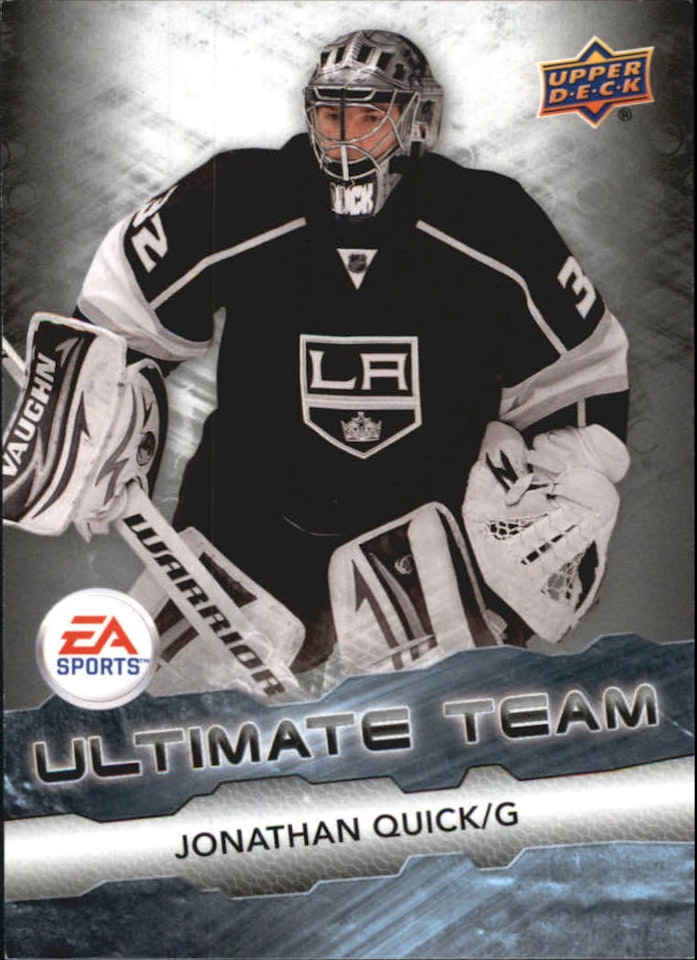 2011-12 Upper Deck EA Ultimate Team #EA15 Jonathan Quick (20-77x2-NHLKINGS) (2)