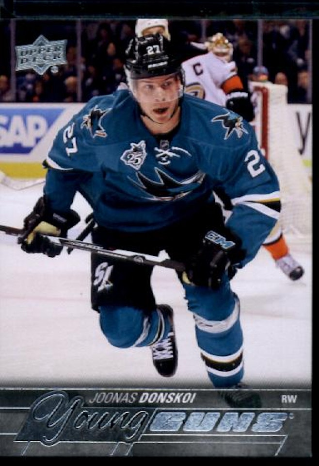 2015-16 Upper Deck #230 Joonas Donskoi YG RC (20-52x4-SHARKS)