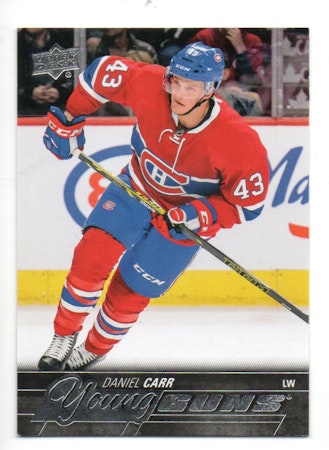 2015-16 Upper Deck #524 Daniel Carr YG RC (15-62x6-CANADIENS)