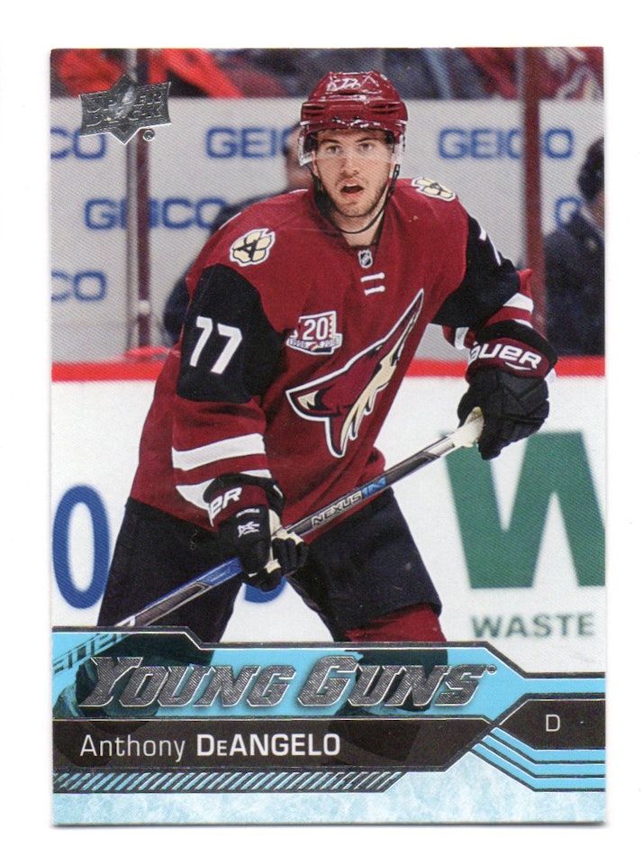2016-17 Upper Deck #463 Anthony DeAngelo YG RC (30-64x4-COYOTES)